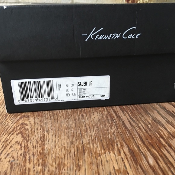 NEW - KENNETH COLE - SALEM HEEL - COGNAC - SIZE 8 - Picture 3 of 4